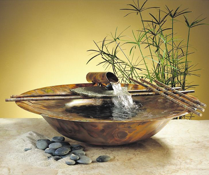 Nayer Kazemi Copper Nature Bowl Medium Tabletop Fountain Wayfair